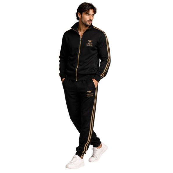 _Saint Alexander Gold Premium Tracksuit Black