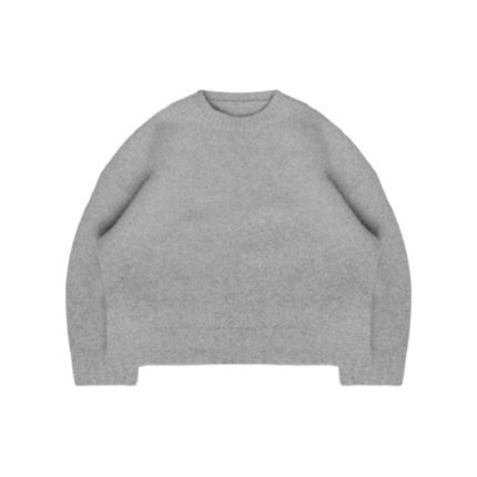 Saint Heritage Knit Crewneck In Ash Shirt